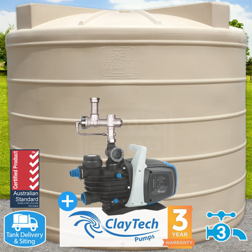 10000L Round Tank w/ CMS4A Rainwater Management System