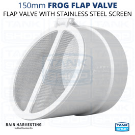 150mm Frog Flap Valve with Vented Stainless Steel Screen TAFV15