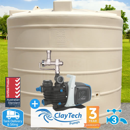 5000l Round "Mid" Tank w/ CMS4A Rainwater Management System