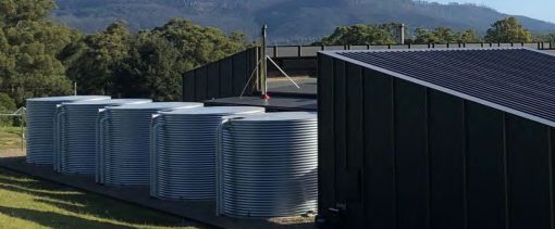 Photo: 5x Interconnected Large Steel Tanks (Kingspan)