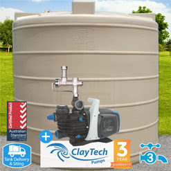 7500L Round Tank w/ CMS4A Rainwater Management System