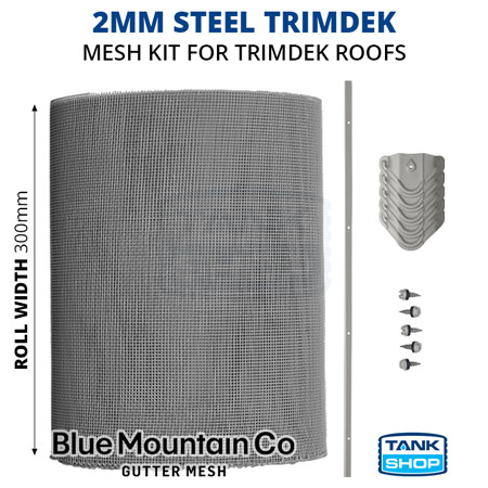 2mm Steel Trimdek Gutter Mesh - Blue Mountain