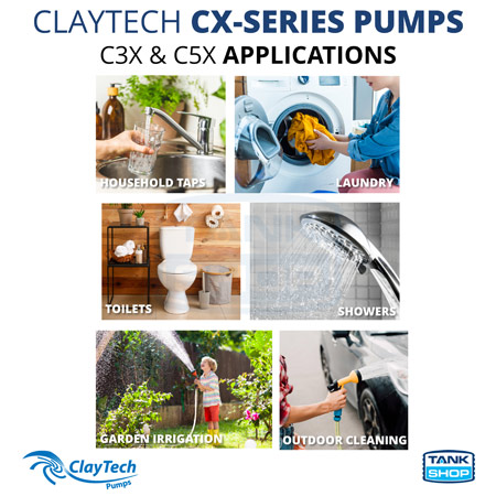 ClayTech CX-Series Rainwater Pumps - Applications