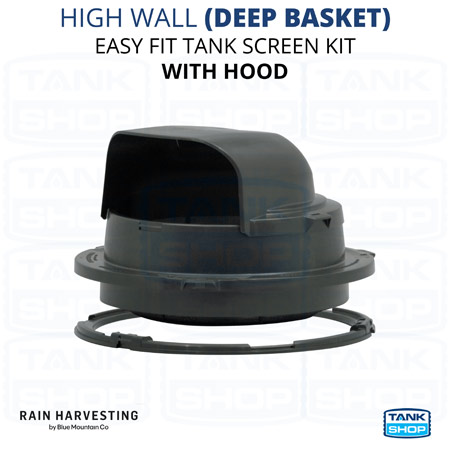 High Wall Deep Basket Easy Fit Tank Screen Kit with Hood TSEF18