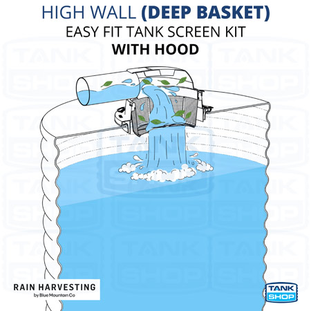 High Wall Deep Basket Easy Fit Tank Screen Kit with Hood TSEF18 - How it works