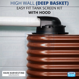 Photo: High Wall Deep Basket Easy Fit Tank Screen Kit with Hood TSEF18