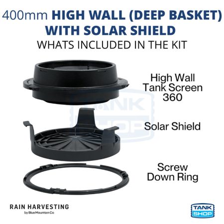 Key features of High Wall Deep Basket Easy Fit Tank Screen Kit with Solar Shield TSEF17 What's Included in the Kit