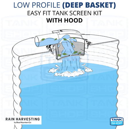 Low Profile Deep Basket Easy Fit Tank Screen Kit with Hood TSEF27 - How it works