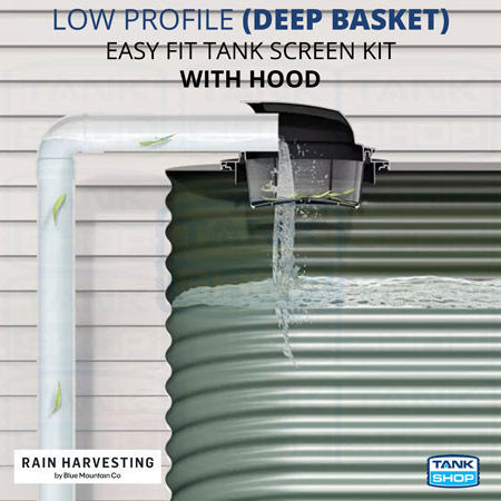 Photo: Low Profile Deep Basket Easy Fit Tank Screen Kit with Hood TSEF27