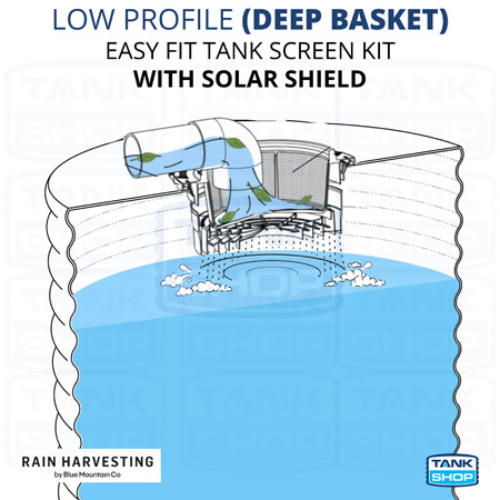 Low Profile Deep Basket Easy Fit Tank Screen Kit with Solar Shield TSEF26 - How it works