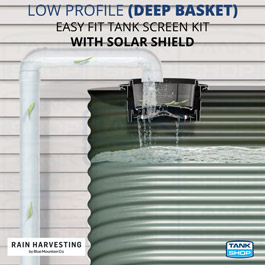 Photo: Low Profile Deep Basket Easy Fit Tank Screen Kit with Solar Shield TSEF26