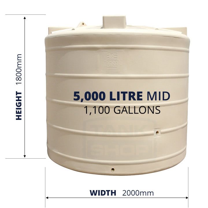 5000 Gallon Water Tank Dimensions