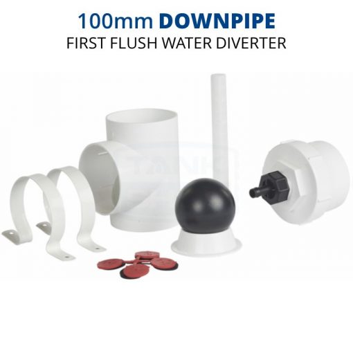 100mm Downpipe First Flush Water Diverter (Rain Harvesting) - WDDP02 ...