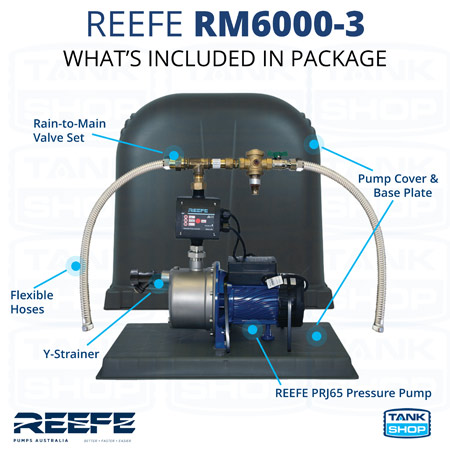 REEFE RM6000-3 Rain to Mains System - inclusions